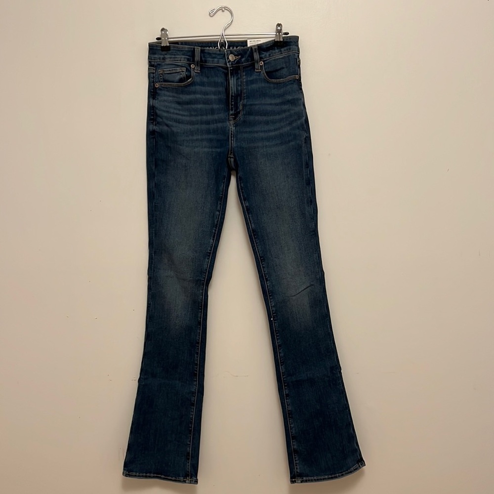 High rise skinny kick Jean